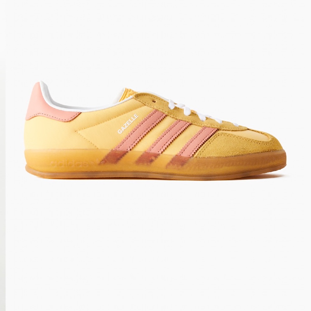 adidas Women's Yellow & Pink Samba Trainers - Picture 2 of 4